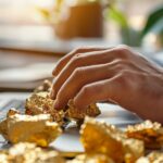 Man som investerar i guld